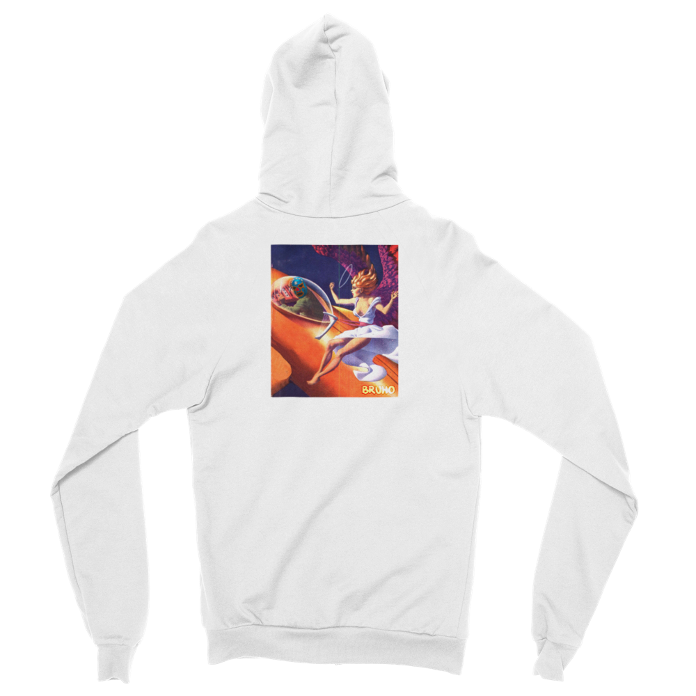 Bruho met an Angel / Secret Society of Supervillain Artists (Back/Front) Classic Unisex Zip Hoodie