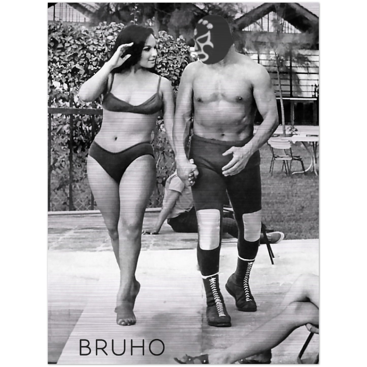 Pool Bruho Brushed Aluminum Print
