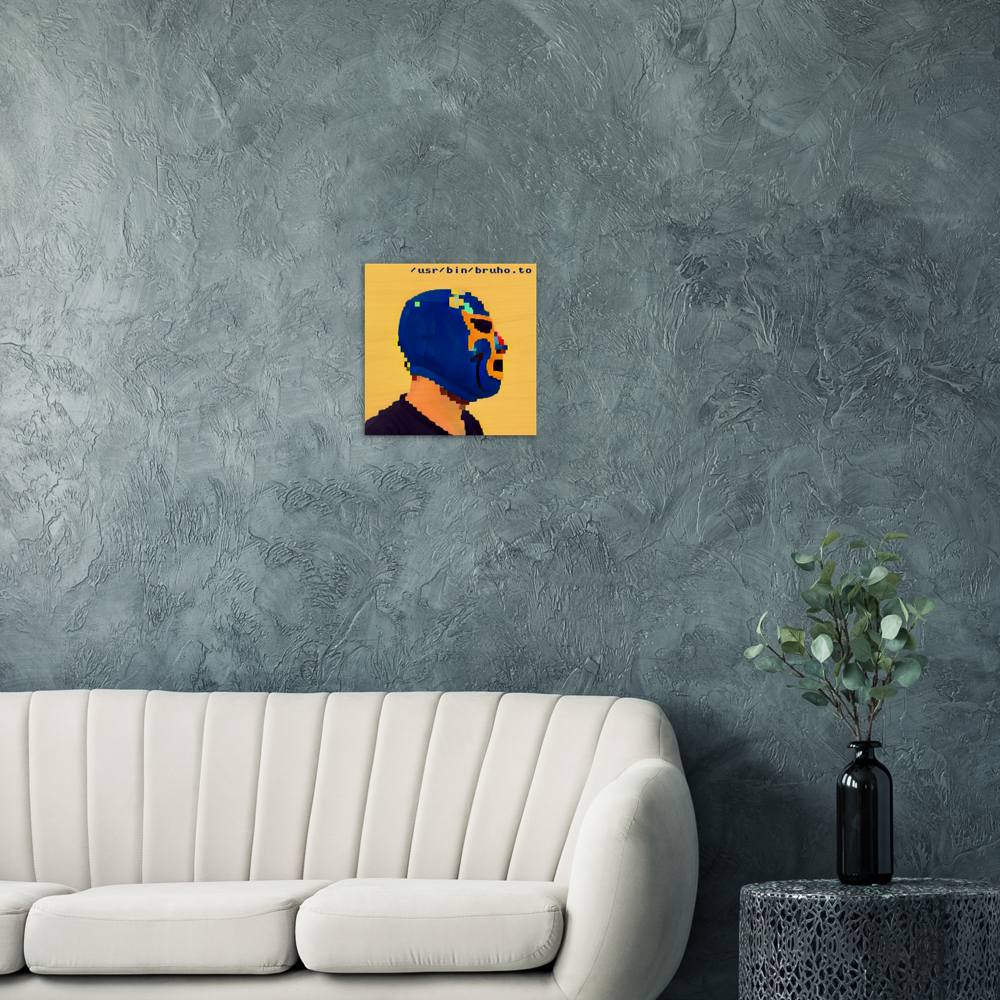 Digital Bruho Wood Print