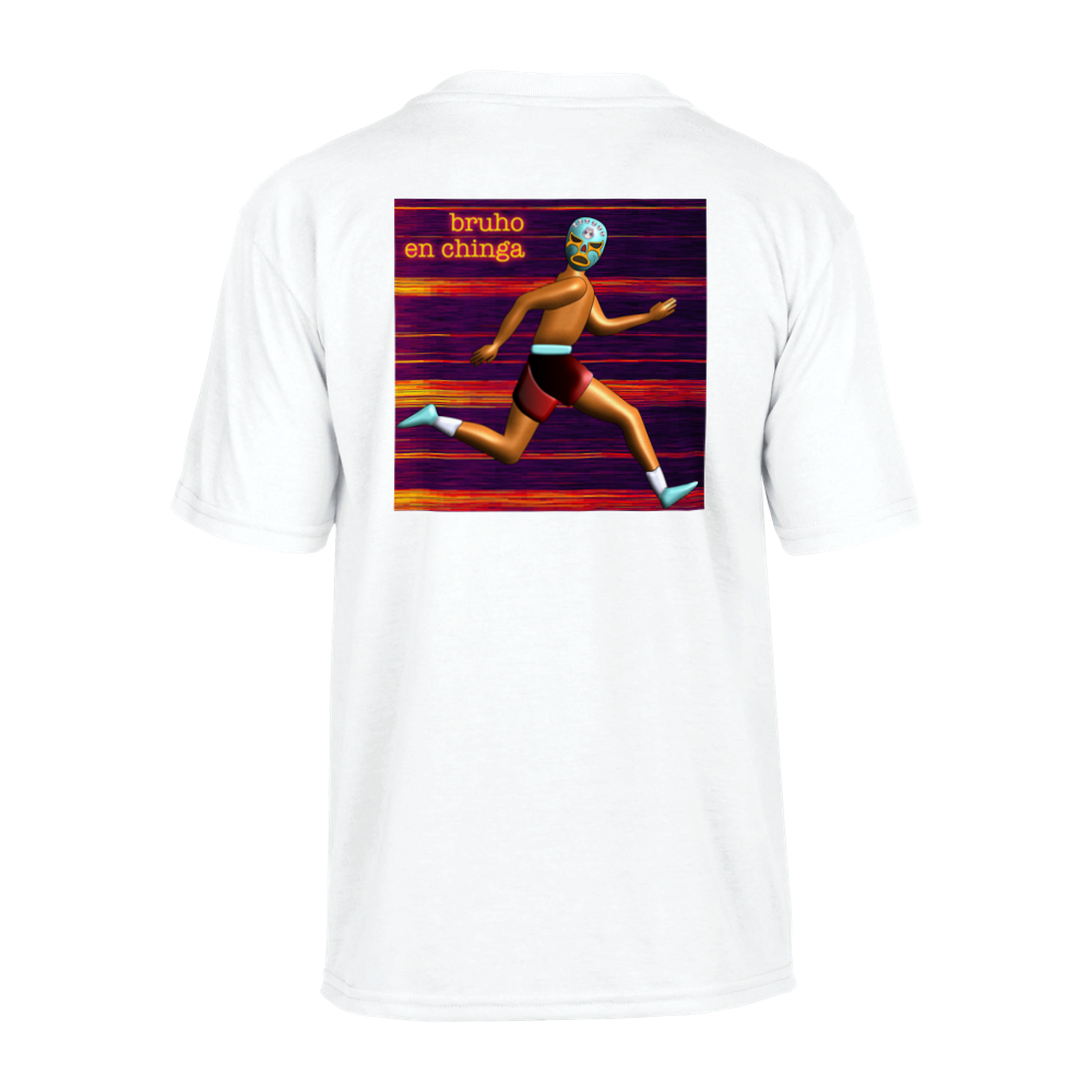 Bruho Minecraft / En Chinga (Front/Back) Kids Sports and Running Performance Kids Crewneck T-shirt