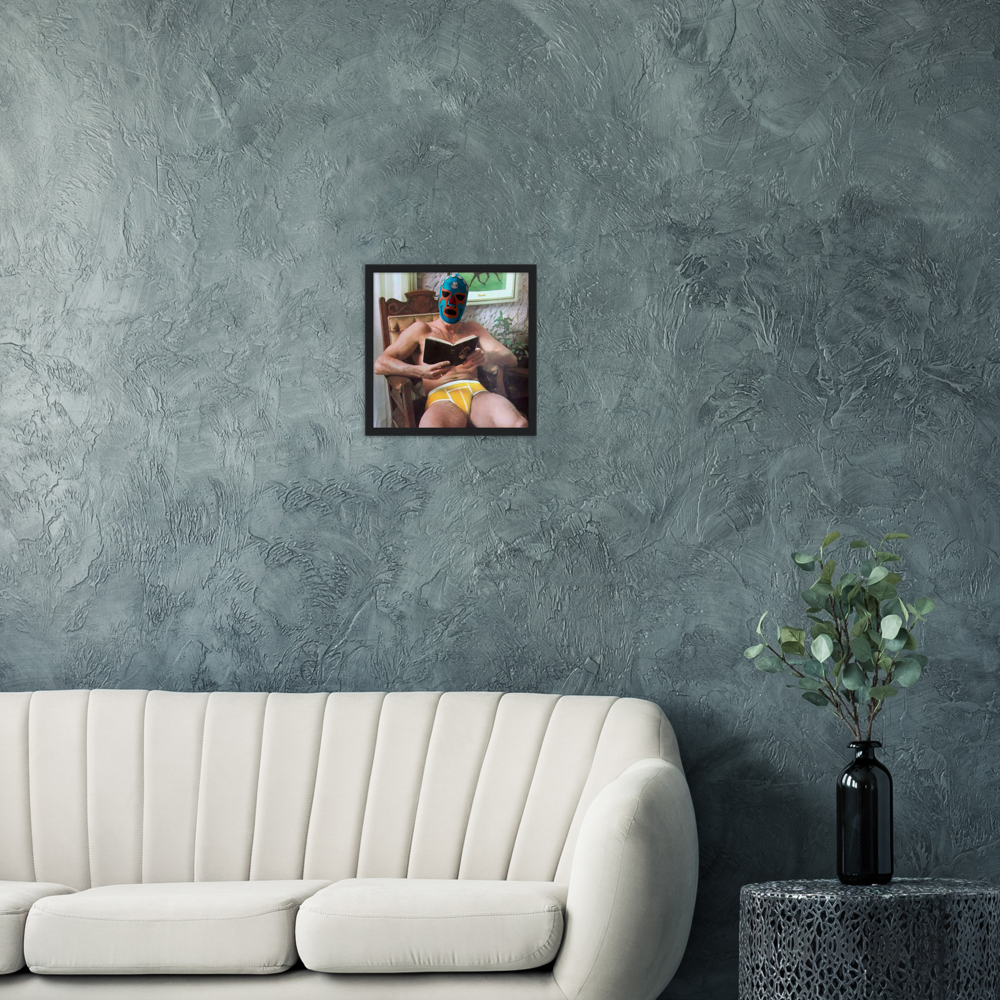 Yellow Underwear Bruho Chilling Archival Matte Paper Wooden Framed Poster