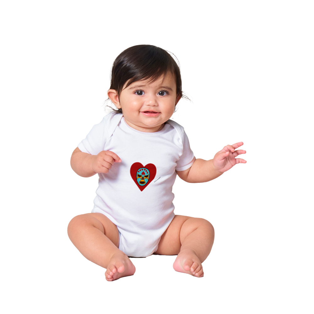 Heart Bruho Classic Baby Short Sleeve Onesie
